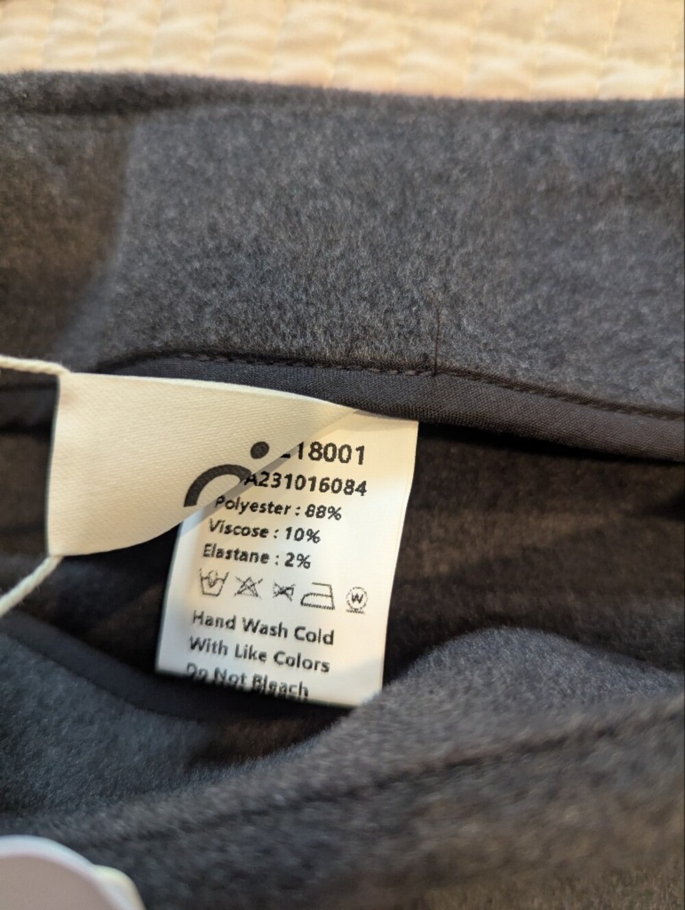 COMMENSE Gray Mini Skirt with Contrast Trim Small - Picture 7 of 9